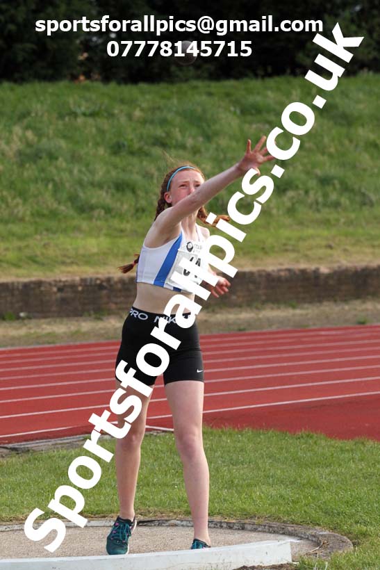 Shot putt, North East Grand Prix No. 1, Monkton on Wednesday, April 28th, 2021. Photo: David T. Hewitson/Sports for All Pics